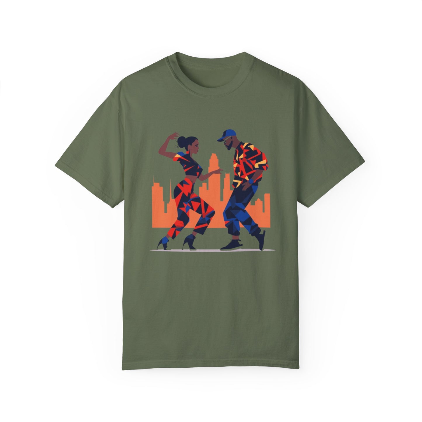 Dancing Couple: Unisex Garment-Dyed T-shirt