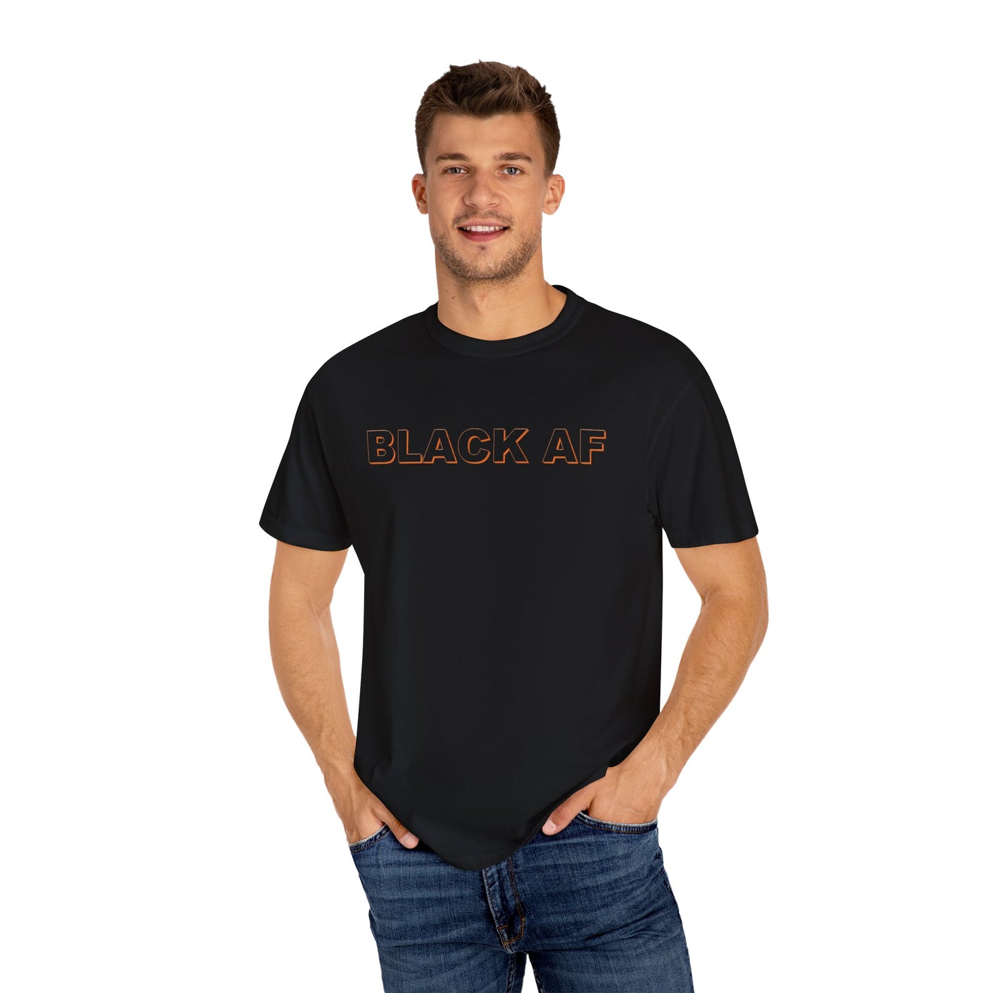 Black AF Unisex Garment-Dyed T-shirt