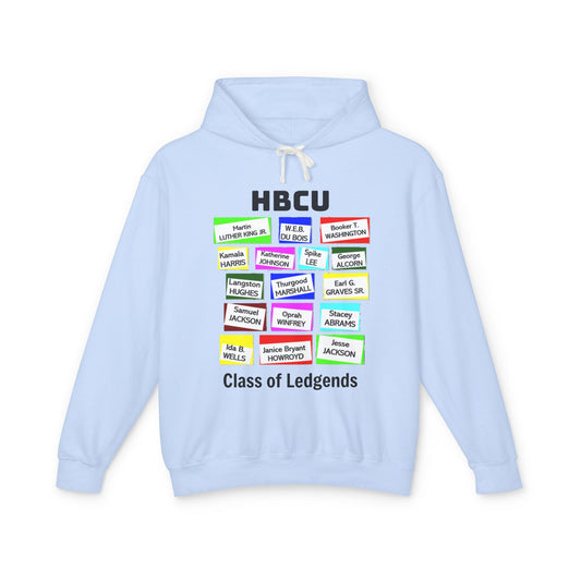 HBCU Legends: Unisex Lightweight Hooded Sweatshirt